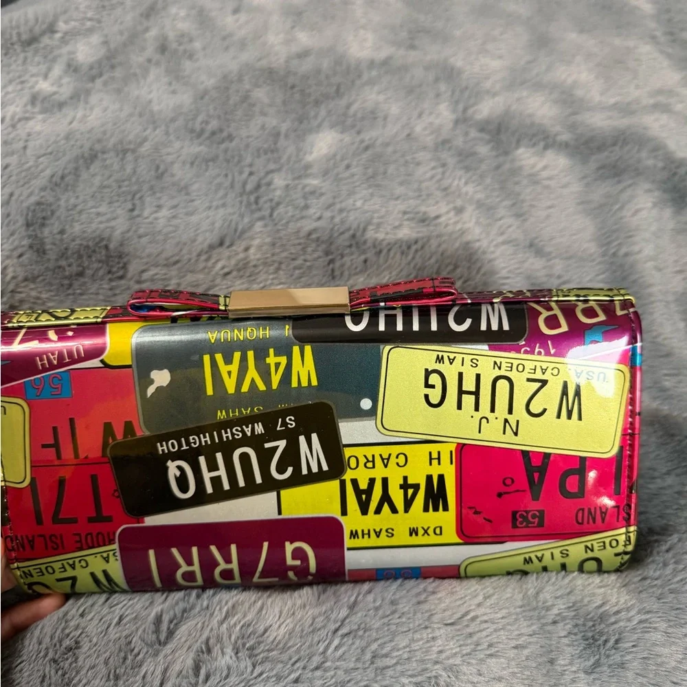 Colorful License Plate Clutch - Picture 4 of 5